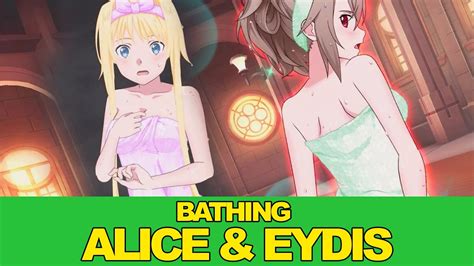 Bathing Girls Alice Eydis X Scouts Sword Art Online