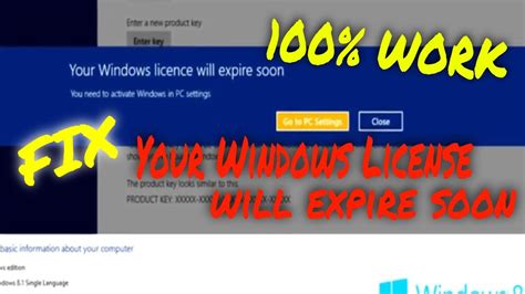Fix Your Windows License Will Expire Soon Error On Windows Work