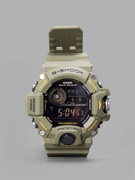 G Shock Green Rangeman Watch Casio Watch Casio G Shock Tactical Watch