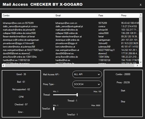 Mail Access Checker By X Gogaro APIs