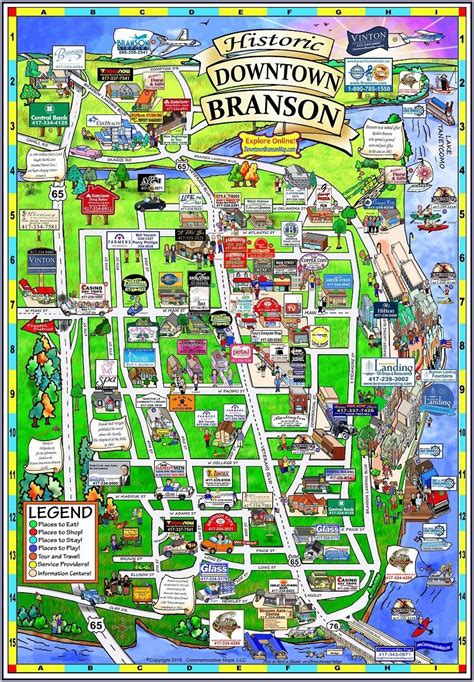 Branson Strip Attractions Map Map Resume Examples Rg8dv7rkmq