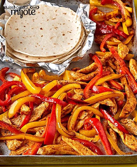 Fajitas Au Poulet Tex Mex Tout En Un Recette Chicken Fajita Recipe