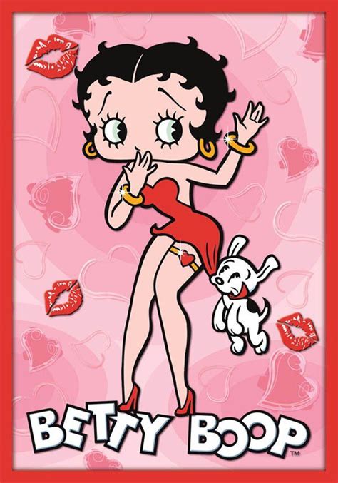 Betty Boop Red Dress And Frame Betty Boop Art Betty Boop Cartoon