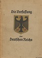 Weimarer Verfassung – Fassung nach 1928. : Geschichtsdokumente.de