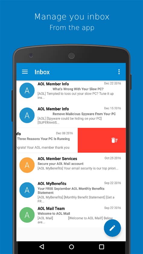 The current version is 6.22.11 plus, check your aol mail, send messages and access all of your aol and phone contacts directly from the app. Connect for AOL Mail - Android Apps on Google Play