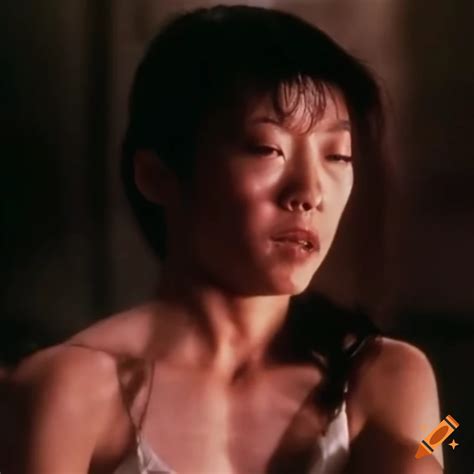 Michelle Yeoh Bruised Martial Arts Fighter With Wobbling Dizzy Expression On Craiyon