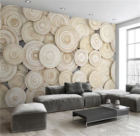 Large Custom Mural Wallpaper Modern Design 3d Wood Texture