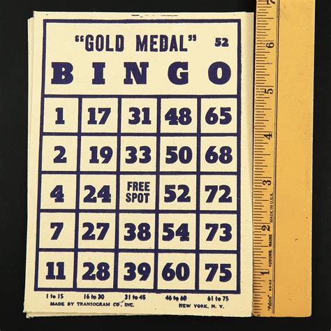 Large Bingo Cards Lot Of 8 Vintage 1940s Transogram Cardboard Etsy