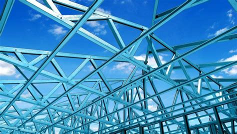 A Steel Roof Truss Is A Structural Member Element That Adds Strength