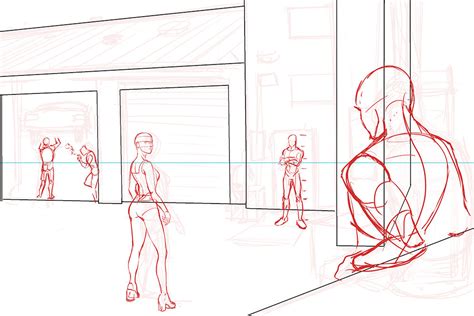 How To Draw People Perspective Captaininvite