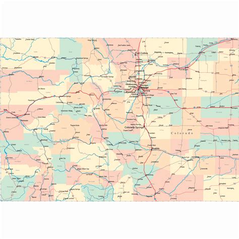 Colorado Map With Cities