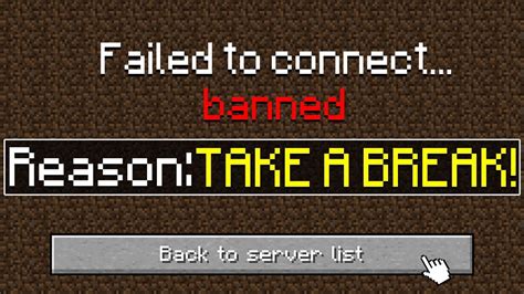 I Got Banned For Playing Too Much Minecraft Youtube