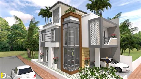 Four Bedroom Storey House Concept With Plan Detail Engineering