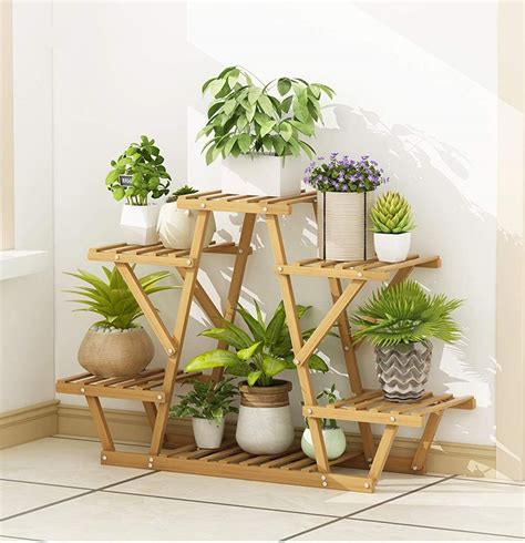 Flower Pot Stand Indoor Tall Multi Tier Wood Plant Stand