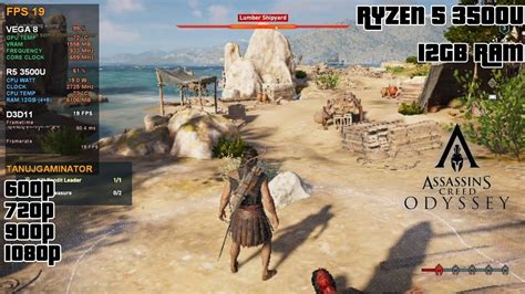 Assassins Creed Odyssey Ryzen U Gb Ram Benchmark Youtube