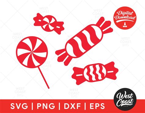 Peppermint Candy Clipart Svg Dxf Eps Png Cut Files For Cutting Etsy