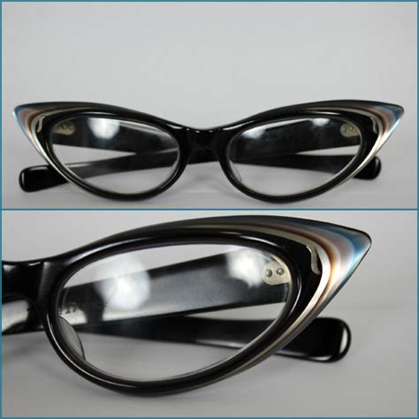 That's the first question many people ask when their eyes start to become blurry or out of focus when reading small, fine print. Vintage 50s Cat Eye Reading Glasses Multi Color Variegated