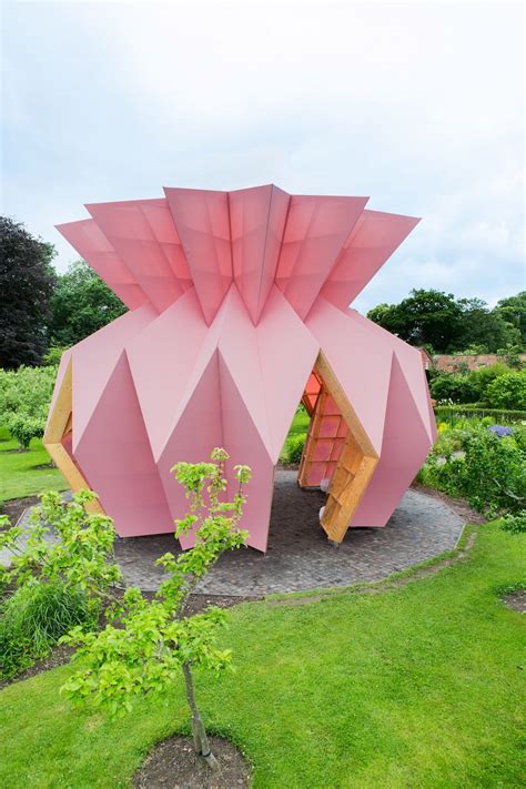Origami Pineapple Pavilion In England Origami Architecture Pavilion