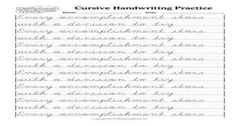 Worksheetworks Cursive Handwriting Practice 5 Pdf Document