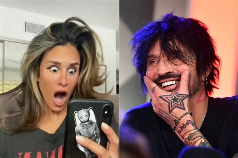 tommy lee s wife posts funny reaction videos to viral nude photo