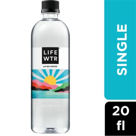 Lifewtr Purified With Electrolytes Premium Bottled Water 20 Fl Oz