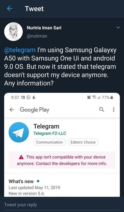 Telegram samsung watch