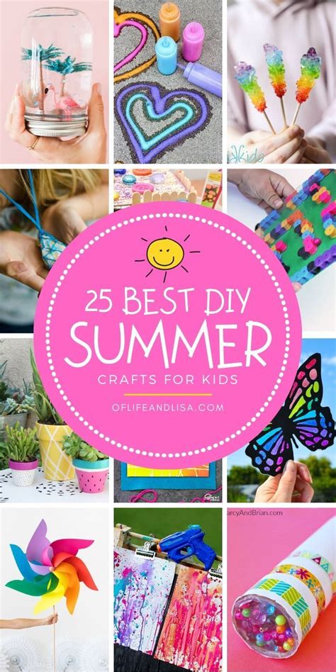 25 Super Fun Summer Crafts For Kids Of Life And Lisa Summer Crafts