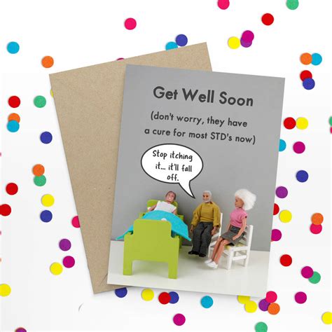 Funny Get Well Card By Bold And Bright
