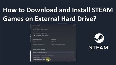 How To Download And Install Steam Games On External Hard Drive Youtube