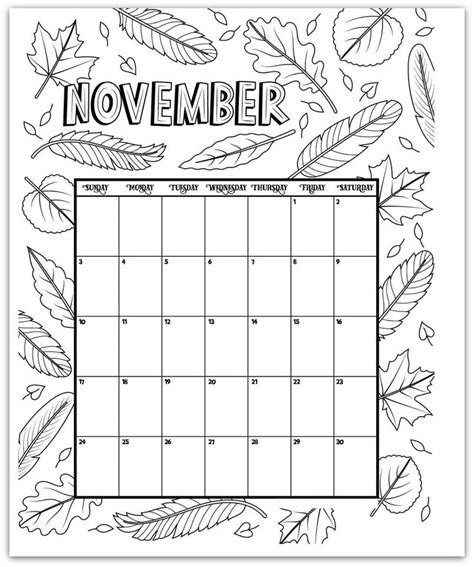Blank Calendar For Kindergarten To Fill In Printable Within Fill In