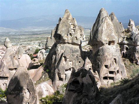 Maisons Troglodytes En Cappadoce Cappadoce Anatolie Centrale
