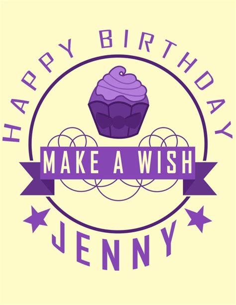 Happy Birthday Jenny Image Birthdayza