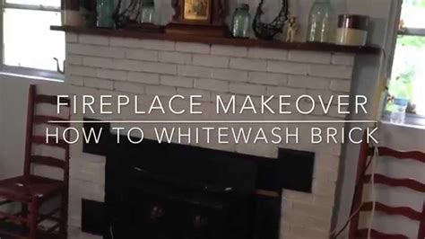 You make some excellent points. Fireplace Makeover: How to Whitewash Brick - YouTube