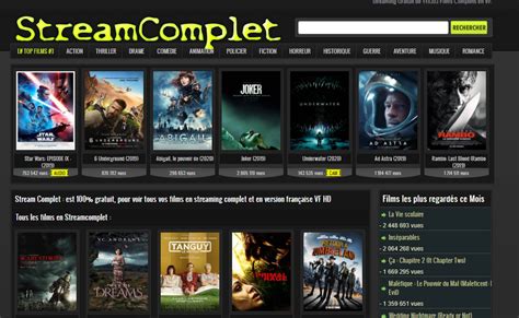 meilleurs sites de streaming Films séries gratuit