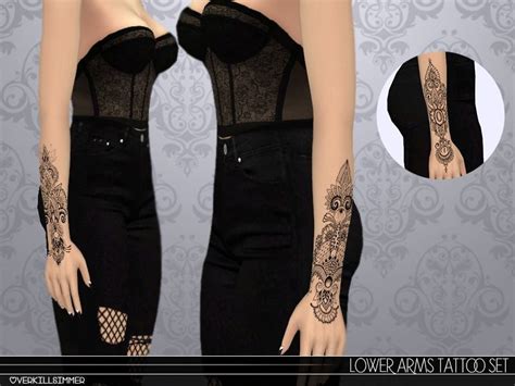 Tsr Female Hand Tattoo Lower Arm Tattoos Sims 4