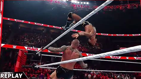 Randy Orton Rko Mid Air Raw Youtube