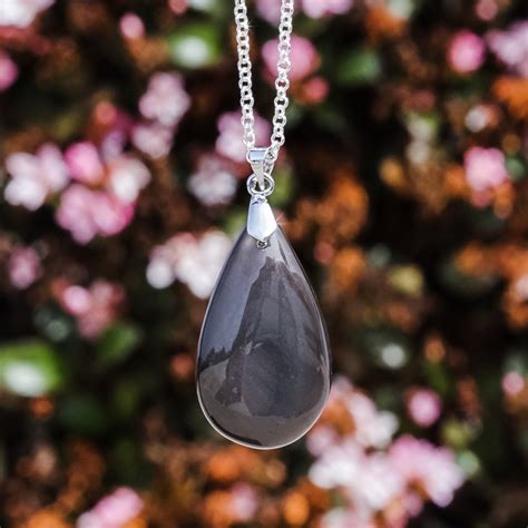 Rainbow Obsidian Drop Necklaces For Finding The Strength To Release