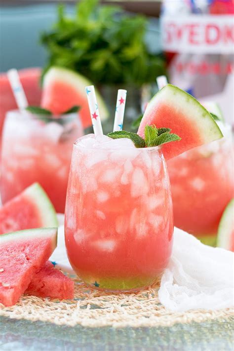 Vodka Watermelon Cooler Recipe Watermelon Vodka