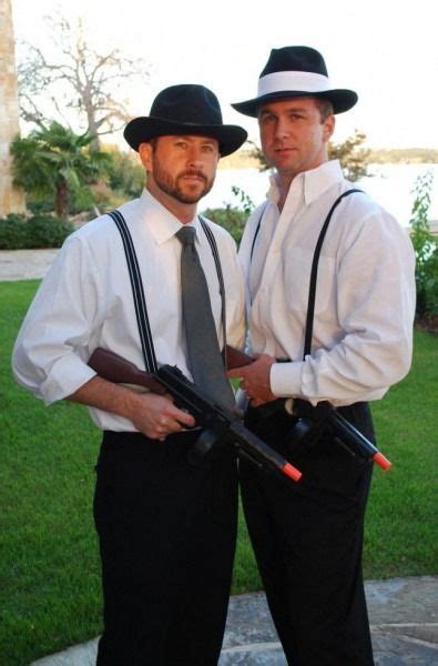 Diy Gangster Costume Male Party Outfit Men Roaring 20s Roaring