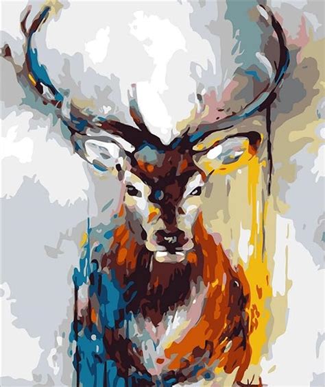 Deer Paint By Numbers Kits For Adult Kids Diy Painting By