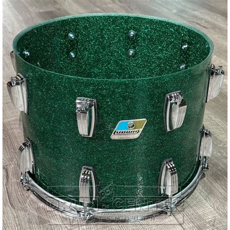 Ludwig Vistalite 4pc Drum Set Green Sparkle Dcp Exclusive Drum
