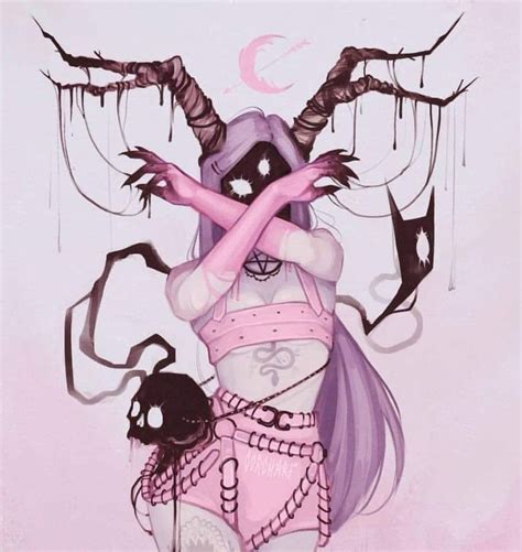 Pin By Midnightwolf On Pink Aesthetics Pastel Goth Art Goth Art