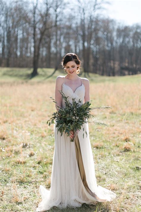 Greenery And Copper Infused Elopement Inspiration At Heartland Meadows