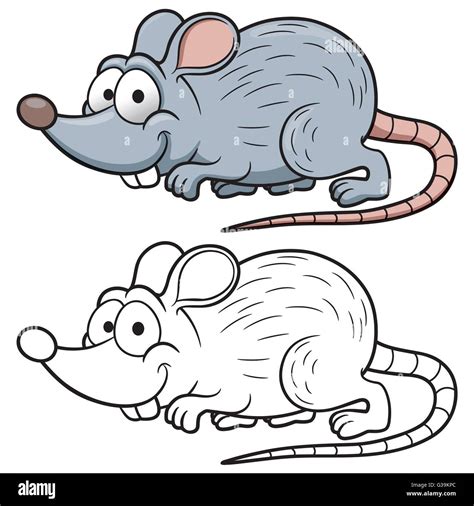 Vector Illustration Of Cartoon Rat Stock Vector Image And Art Alamy