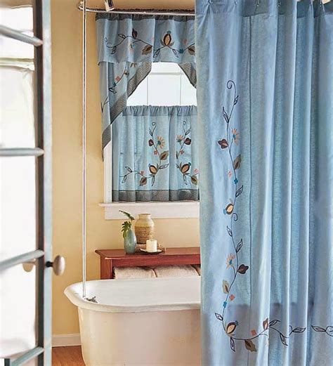 20 Bathroom Window Bathroom Curtain Ideas Decoomo