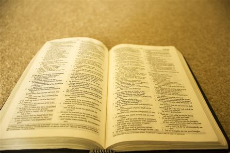 Holy Bible Opened Free Public Domain Stock Photo