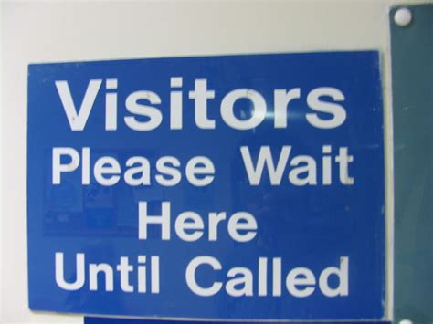 Rotherham General Visitors Please Wait Here Until