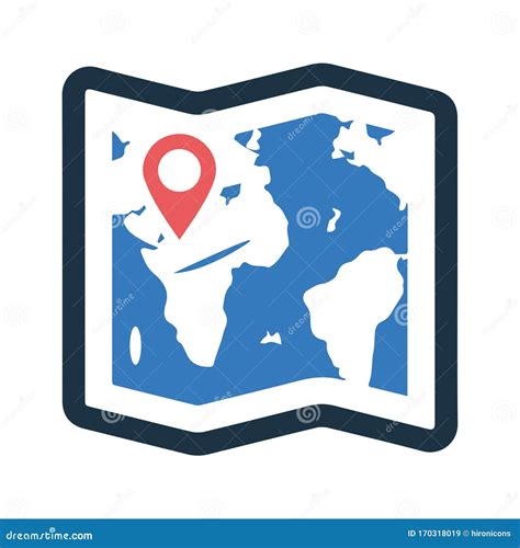 Location Icon Map Address Geographical Position Stock Vector