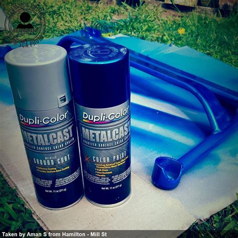Dupli Color Metalcast Aerosol Paint Enamel Blue Anodised 311g
