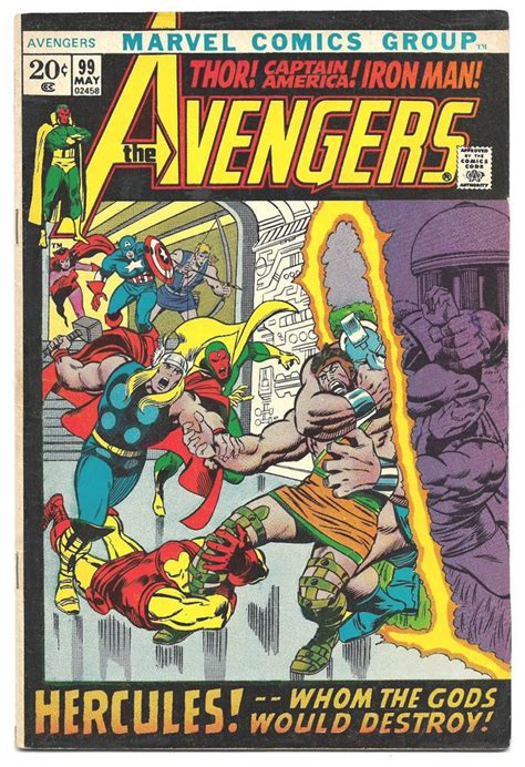 Avengers 99 Marvel Comics 1972 Barry Smith Art Iron Man Thor